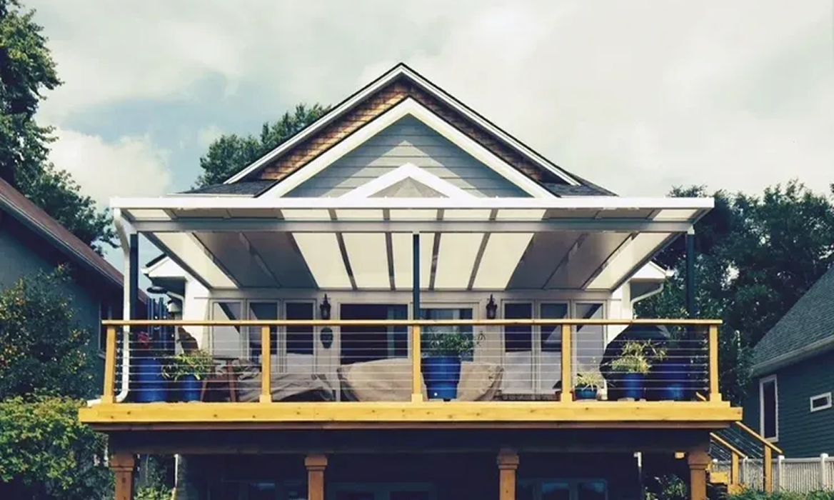 Modern house with rooftop terrace